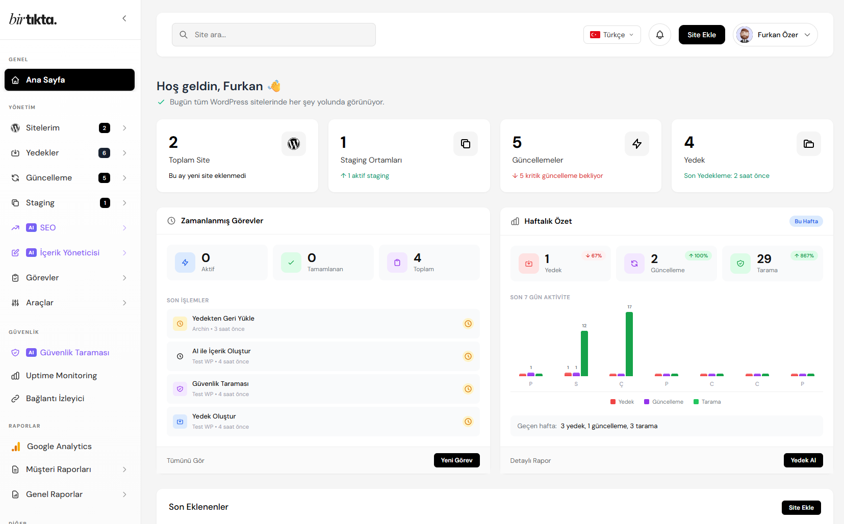 Birtıkta Light Mode